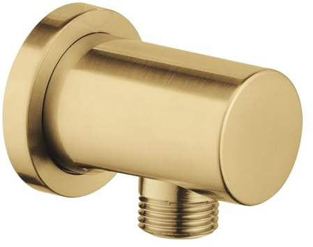 GROHE Vitalio, Wandanschlussbogen ohne Duschkopf Halterung (Brauseabgang Standardanschluss 1/2, langlebige Oberfläche, Wandmontage), gold, 27057GN0
