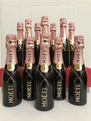 MOET 20CL ROSE MINI BOTTLES X 12 BOTTLES