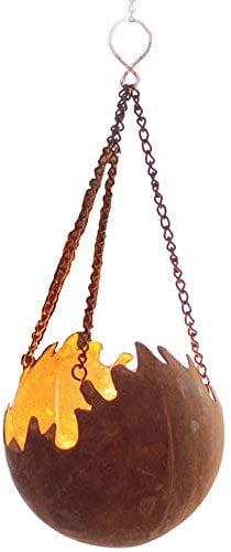 Edelrost Hänger Feuerkugel Feuerball D15 Rost Metall