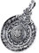 ForFox Vintage Schwarz 925 Sterling Silber Bagua Spinner Anhänger mit Chinesische Sternzeichen Taoismus Feng Shui Schmuck für Herren Damen Silber-Ton