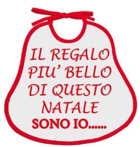 Lätzchen für Neugeborene, Weihnachts-Lätzchen Die Sätze der Weihnachten, 24 x 24 cm mit Bändern (Das Geschenk)