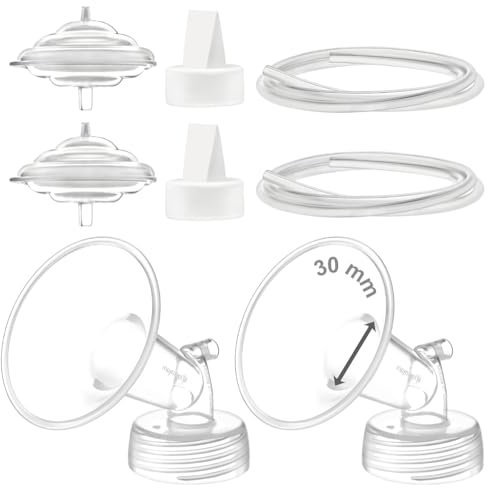 Maymom Pump Parts Compatible with Spectra S2 Spectra S1 Spectra 9 Plus Breastpump, 30mm Flange Valve Tubing Backflow Protector, Not Original Spectra Replacement Pump Parts Spectra S2 Accessories