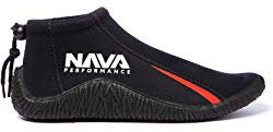 Nava Performance Low-Cut 3mm Neoprene Wetsuit Boots Shoes - Black - Unisex - Footwear Size - 9