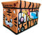 Hochwertige Safari Bus Kinder Aufbewahrungsbox - Die Spielzeugkiste mit Deckel ist sehr stabil und kann sogar gefaltet werden - bietet viel Platz für die Spielzeug Aufbewahrung - 31 x 49 x 31 cm