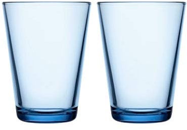 Iittala 1025688 Kartio 2-er Set Gläser 40cl, Aqua, Glas