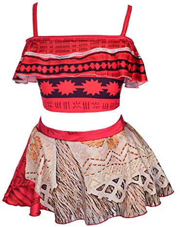 Lito Angels Badeanzug Zweiteiler für Kinder Mädchen, Tankini Bademode Schwimmkleid Sommer Strand, Größe 9-10 Jahre 140