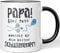 JUNIWORDS Tasse, Papa! Alles Gute wünscht dir Dein Bester Schwimmer, Wähle Farbe, Schwarz