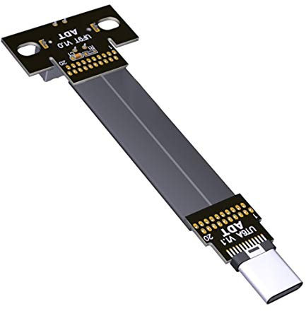 ADT-LINK - Cavo adattatore USB 3.1 maschio e femmina da tipo c a tipo e cavo dati 10G/BPS per scheda madre ITX, dispositivo USB integrato (20 cm, T6A-NC-F9T NO Chip)