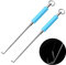 XHNFCU 2 pezzi in acciaio inox pesca sganciamento slamatore portatile rimozione amo sganciare estrattore forniture di pesca