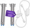 Vioks.pro Türscharnier Feder Set Ersatz für 00754867 Bosch Feder Geschirrspüler & Federn Metall Blau mit Seilzug - Türfeder Siemens Geschirrspüler