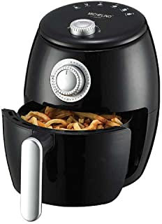 1000W Heißluft-Fritteuse Airfryer 2,0L Stufenlose Temperaturregelung von 80 bis 200°C Schwarz