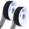 Spitzenband Schwarz 2 Rolls,Spitzenstoff Schwarz Spitzenband,RUNEAY 45 Meter Spitzenband Schwarz Vintage Spitzenbordüre Zum Nähen für Hochzeit Tischdeko Basteln Geschenkband Kraftpapier (3CM)