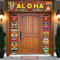 Lets Joy Aloha Hawaii Deko, 3 Stück Party Hintergrund, Hawaiian Luau Decorations, Tiki Banner, Strand Poolparty Partydekoration Zubehör