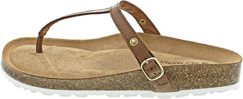 Summer Sandal Casual Cognac braun Gr. 39