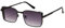 WDZAYXC Klassische Rechteckige Sonnenbrille Retro Metallrahmen Gläser Vintage Rechteck Sonnenbrille für Damen und Herren, UV Schutz(Schwarz/Grau)