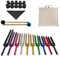 MIMIRACLE Solfeggio Stimmgabel-Set – 10 ungewichtete Gabeln aus Aluminiumlegierung mit Reinigungstuch, Gummihammer und Geschenkbox für Meditation, Yoga und Heilung