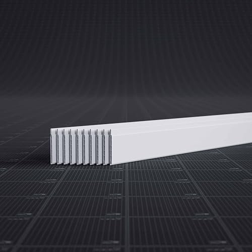 Lambris PVC 100 mm - Lot de 10 Lames - Blanc - 2.60 m, 2600 x 100 x 8 mm (2,60 m²)