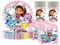 Kit de vaisselle de fête d'anniversaire pour enfant avec 10 assiettes, 10 gobelets et 20 serviettes, motif DoIIhouse
