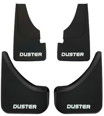 RE&AR Tuning Kompatibel mit Dacia Duster (HS) 2010-2017 Auto Kotflügel Vorne Hinten Satz 4 Stück Schwarz