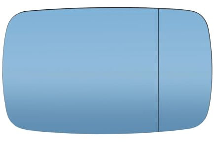 Wide Angler Driver Side For BMW For 3 5 Series E39 E46 320i 330i 325 525i 1997-2005 Door Side Wing Mirror Glass Blue Rear View Rearview Stick On With Glue Wing Door Mirror Glass(Right)