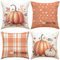 4er Set Thanksgiving Dekorative Kissenbezüge, Herbst Kissenbezüge Zierkissenbezug Kissenhülle, Leinen Kürbis Ahorn Blätter Überwurf Kissenbezug Für Büro Schlafzimmer Auto Dekoration, 45 X 45cm (4)