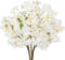 Hollyone 6PCS Künstliche Blume Weiß Künstliche Kirschblütenzweige 47cm, Frühlingsblumen Deko Blumen für Vase Frühling Sakura Seidenblumen Pfirsich Bouquet für Blumengesteck Tisch Home Dekoration