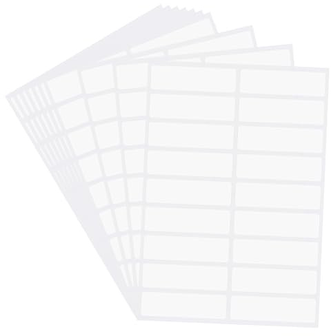 Hycodest 180 PCS 13x45mm No-Iron Fabric Clothing Labels, Washer & Dryer Safe, Handwrite Stick-On Name Stickers