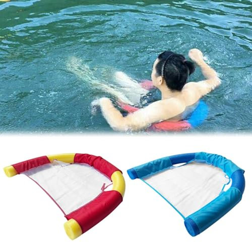 2 Stück Schwimmnudel Stuhl | Poolnudel Stuhl Mit Netz | Schwimmen Nudelstuhl Für Kinder Erwachsene | Schwimmnudeln Poolsitz | Pool Schwimmstuhl | Schwimmstütze Wassersitz