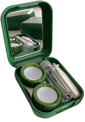 Gogogmee 1set Case Mirror Contact-Lens Holder Leak for Eye Care Compact and Sturdy Design for Travel and Daily Use