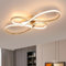 Deckenlampe LED Deckenleuchte Wohnzimmerlamp Schwarz Wohnzimmer Lampe Dimmbar mit Fernbedienung Modern Design LED Deckenbeleuchtung für Schlafzimmer Kinderzimmer Esszimmer Lampen (Gold 60cm)
