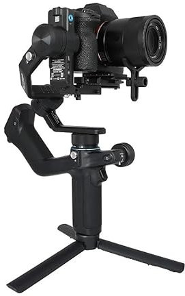 Estabilizador de cardán portátil Todo en uno de 3 Ejes for Sony A7III GoPro 12 iPhone 15 Pro AI Tracker(Mini 2 Black White)
