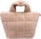 OOG Teddyfell Optik Plüsch Shopper Tasche Schultertasche Henkeltasche Tote Bag Fluffy (Rosa)