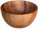 Insalatiera in legno, 8 x 5 cm, per servire frutta, riso, zuppa, ciotola artigianale in legno naturale per posate, anti-caduta, portatile
