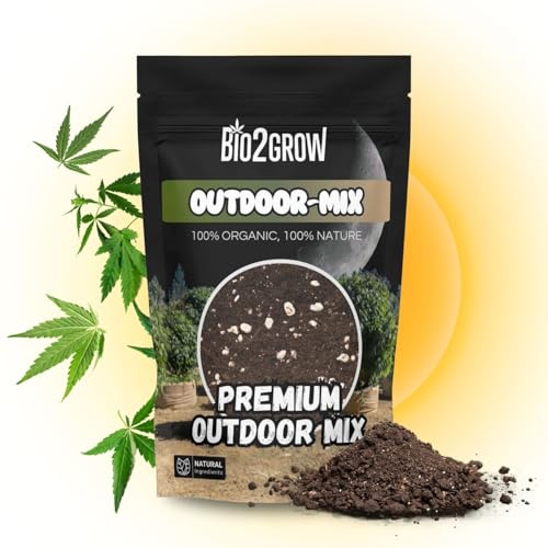 Bio2Grow Outdoor Erde 20 Liter - Indoor Blumenerde für Pflanzen Leichte Mischung Gemüse Anbau
