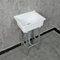 Fregadero de Cocina Blanco, Fregadero de Camping, Lavabo de Jardin Exterior para Cocina Restaurante Lavandería Garaje Jardín Camping 43x32x83 cm / 17x12x33 Pulgadas A
