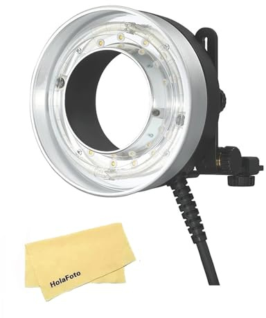Godox R1200 Remote-Ringblitzkopf für AD1200Pro AD1200 Pro Outdoor-Blitz,5800K±200K 1200Ws Starke Leistung,40W LED-Modellierungslampe für Porträt,Videoaufnahmen,Nahaufnahmen und Makrofotografie