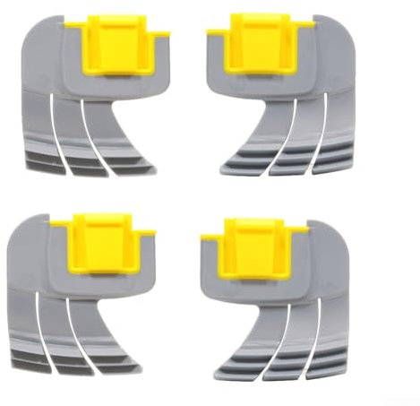 Lot de 4 brosses à récurer cyclonique pour robot de piscine Zodiac MX8 MX6 - Gris et jaune