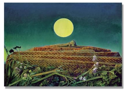 NHLDZYH Kunstdruck auf Leinwand, Berühmter Maler Öl-Gemälde, Wandkunst (Die ganze Stadt 2) von Max Ernst, Ölgemälde Reproduktion moderne Wohnkultur. 70x98cm Nur Leinwand
