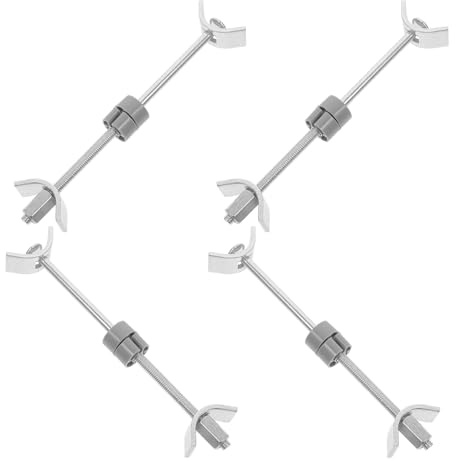 TOPPERFUN 4pcs Steel Countertop Joint Connector Clamps Quick Installation Furniture Stability and Aesthetics for Kitchen Worktop