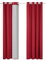 Deconovo Ösenvorhang Gardinen Oxford Vorhang Thermogardine Kälteschutz, 180x140 cm(HöhexBreite), Rot, 2er Set