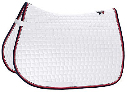 Eskadron Basic Cotton Schabracke in White (Chilly/Navy), Größe:Pony (P), Farbe:White