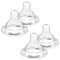 Chicco Sauger Set Mama-Effekt Silikon Sauger 4 Stk. // 4 Monate + Fast flow, Made in Italy
