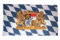 Flaggenfritze® Fahne Flagge Bayern Freistaat Löwenwappen 60 x 90 cm Premiumqualität