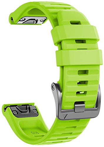 NotoCity Armband für Garmin Fenix 6/6 Pro/7/5/5 Plus, Fenix 8/E 47mm, Quickfit 22mm Armband für Garmin Forerunner 935/945/965, Instinct, Epix Gen 2, Quatix 5/6/7 Estrazarmband(Grün)