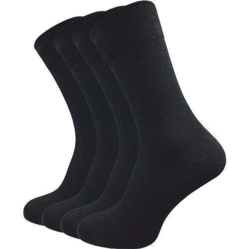 GAWILO Herren Business Socken Absolut Blickdicht (4er-Pack)