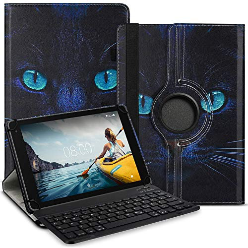 Tablet Hülle kompatibel für Medion Lifetab E10430 E10530 E10604 E10412 E10511 E10513 10.1 Zoll Tasche Schutzhülle Bluetooth Case Keyboard 360° Drehbar, Farbe:Motiv 10