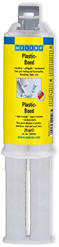 WEICON Plastic-Bond | 24ml di adesivo strutturale per plastica, alluminio, acciaio e molti altri, bianco crema -latteo