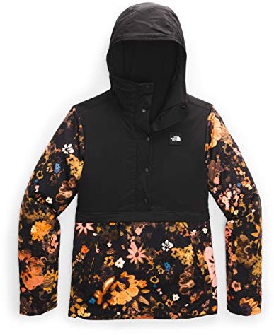 THE NORTH FACE Damen Fallback Hoodie TNF Black/TNF Black Flower Child Multi Print, S, TNF Black-tnf Black Flower Child Multi Print, S