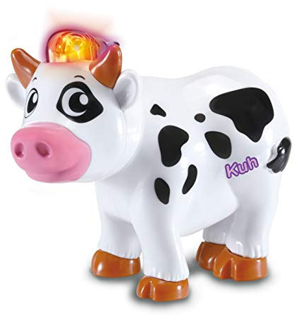 Vtech Tip Tap Baby Tiere - Kuh – Interaktives Spielzeug mit Licht und Musik für fantasievolle Rollenspiele – Für Kinder von 1-5 Jahren