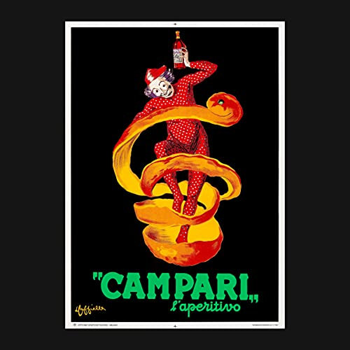GOPOSTER Film Poster Campari L'Aperitif, Löwe Cappiello Spiritello - 50 x 70 cm